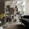 Libreria in laccato opaco stile moderno Wally Cattelan