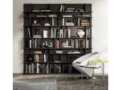 Libreria in laccato opaco stile moderno Wally Cattelan