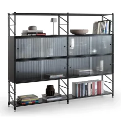 Libreria in metallo Socrate Caimi a prezzi outlet