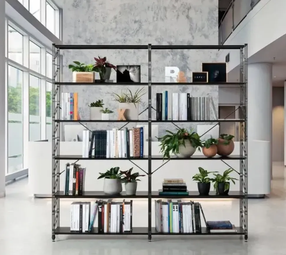 Libreria in metallo Socrate Caimi in offerta