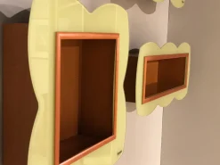 Libreria in stile moderno Rimadesio in legno Offerta Outlet