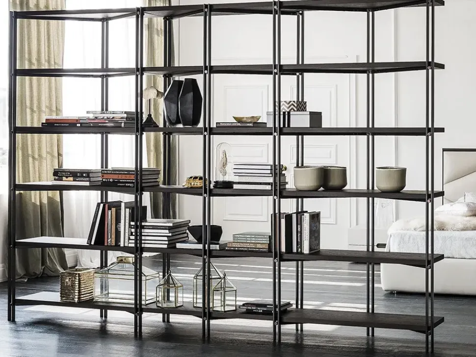 Libreria in stile moderno Cattelan in legno Offerta Outlet