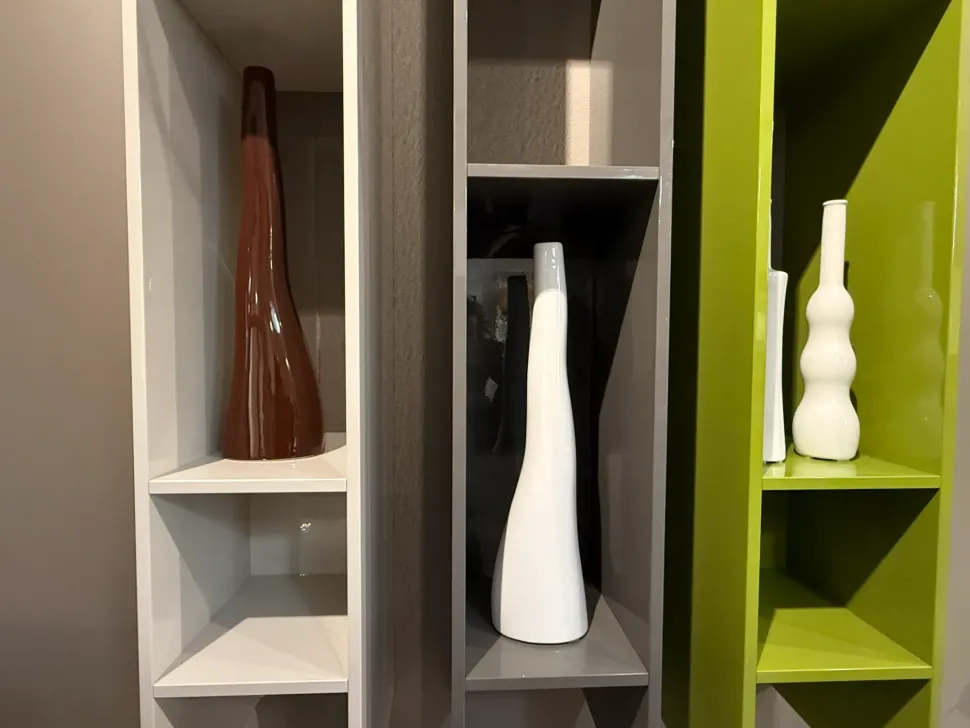 Libreria Jesse in laccato lucido scontata -30%: scopri Buk