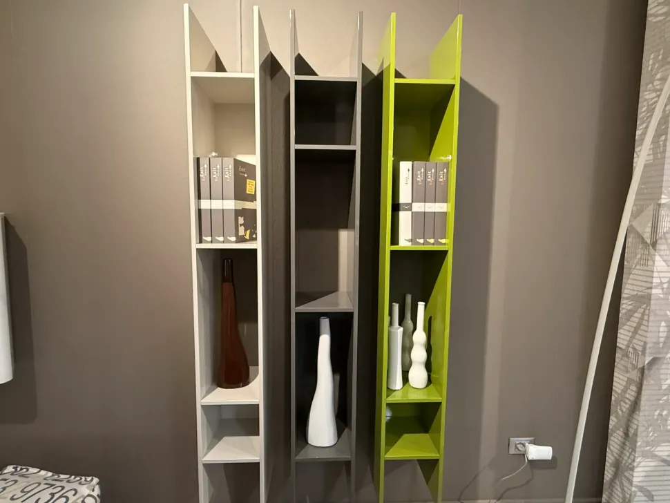 Libreria Jesse in laccato lucido scontata -30%: scopri Buk