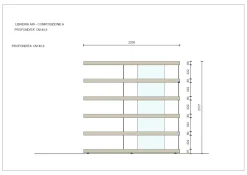 Libreria Lago in laccato opaco in Offerta Outlet: scopri Air - mdw24