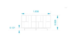 Libreria Las mobili in legno scontata -30%: scopri Sigma a giorno