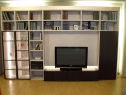 Libreria Liberia modo Sangiacomo in stile design con forte sconto