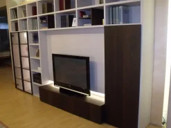 Libreria Liberia modo Sangiacomo in stile design con forte sconto