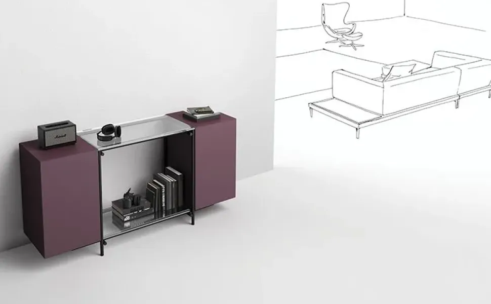 Libreria Libra Minotti in OFFERTA OUTLET. Design italiano!