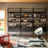 Libreria Libreria a muro alluminio in stile design di Desalto in OFFERTA OUTLET