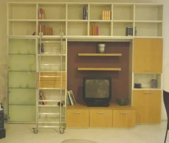 Libreria Libreria con scala Artigianale OFFERTA OUTLET