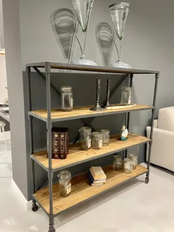 Libreria Libreria in legno e metallo stile moderna di Acheo scontata del 50%