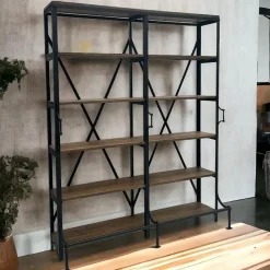 Libreria Libreria industrial art deco  stile design di Outlet etnico scontata del 42%