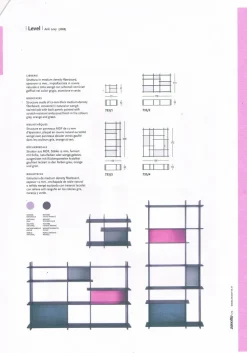 Libreria Libreria level 733/2 zanotta in stile design di Zanotta in OFFERTA OUTLET