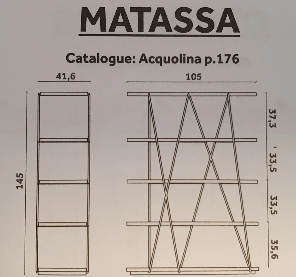 Libreria Matassa Miniforms in stile design a prezzi outlet