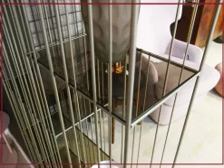 Libreria Metrica titanio Mogg in stile design in offerta