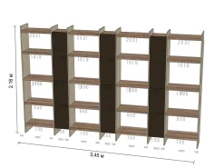 Libreria Mito linosa stile moderna di Imab in offerta