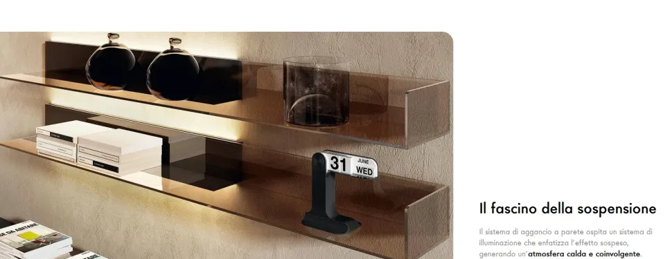 Libreria modello Cartesio lago di Lago a prezzo Outlet