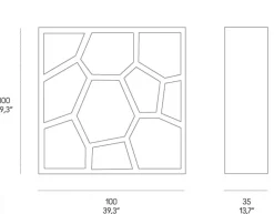 Libreria modello Opus incertum di Casamania by frezza a prezzo Outlet