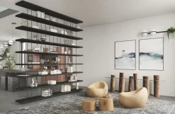 Libreria modello Piano design di Riva 1920 a prezzo riservato