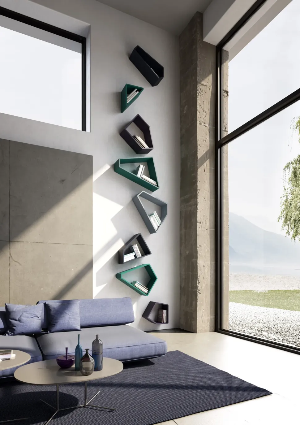 Libreria modello Space di Voltan in Offerta Outlet