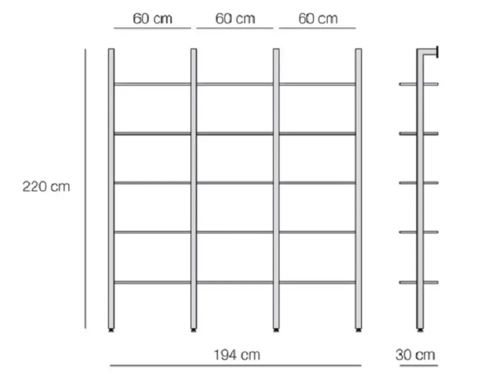 Libreria Ok-7 Domitalia in stile moderno in offerta