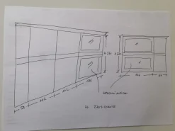 Libreria Opera hall in laccato opaco Aster cucine in Offerta Outlet