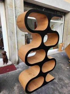 Libreria Outlet etnico in legno scontata -30%: scopri Libreria oldman