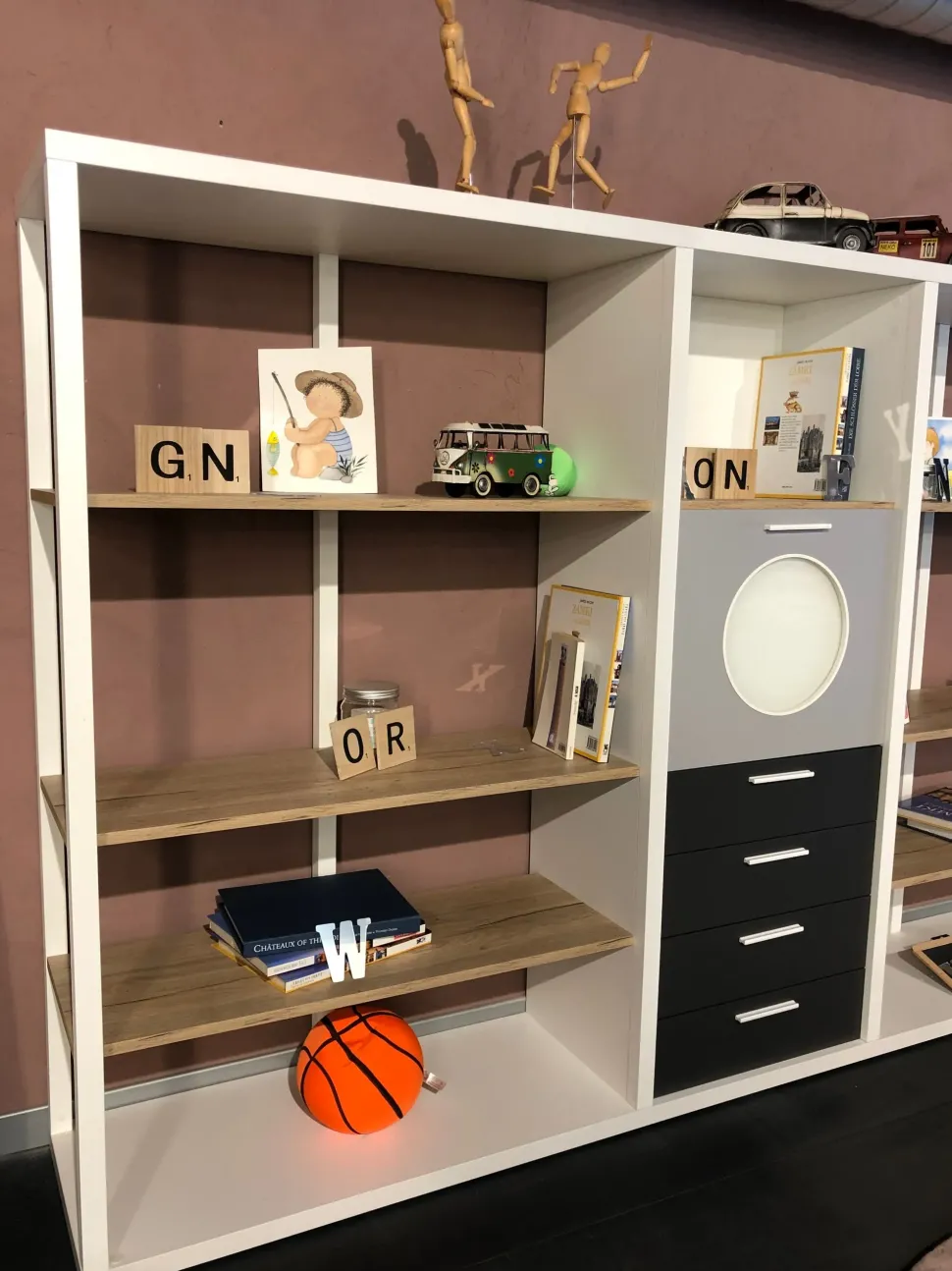 Libreria Palo alto stile moderno di Dielle scontata