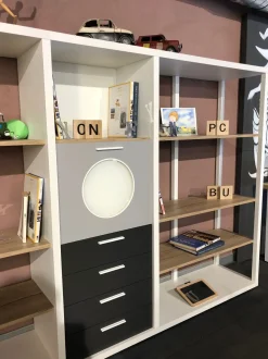 Libreria Palo alto stile moderno di Dielle scontata