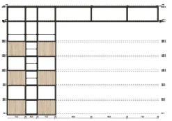 Libreria passante Scavolini in laminato opaco prezzo Outlet