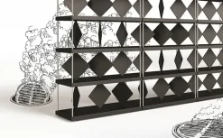 Libreria Pontiana in stile design di Minotti italia in OFFERTA OUTLET