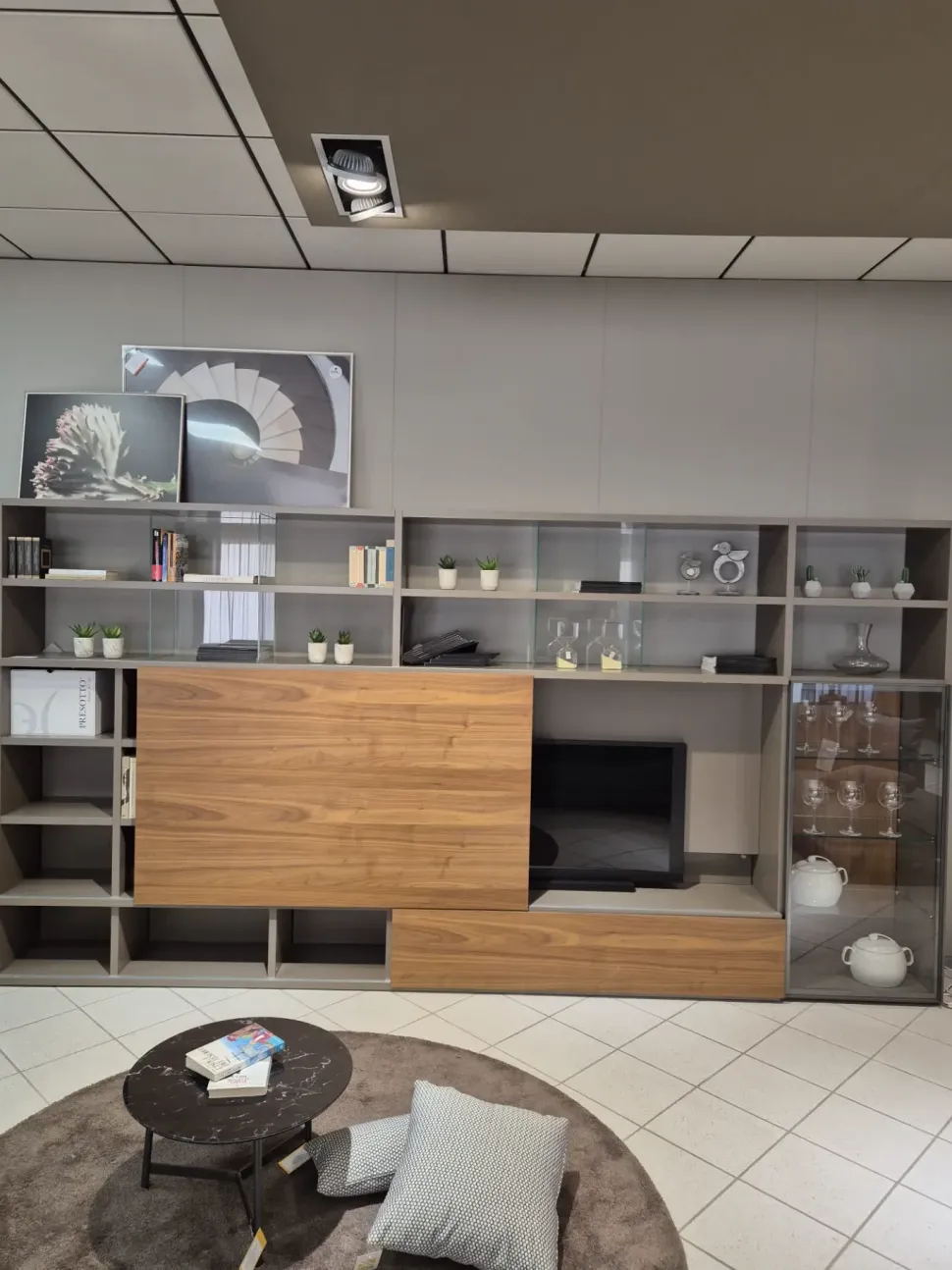 Libreria Presotto in laccato opaco scontata -30%: scopri Pari e dispari