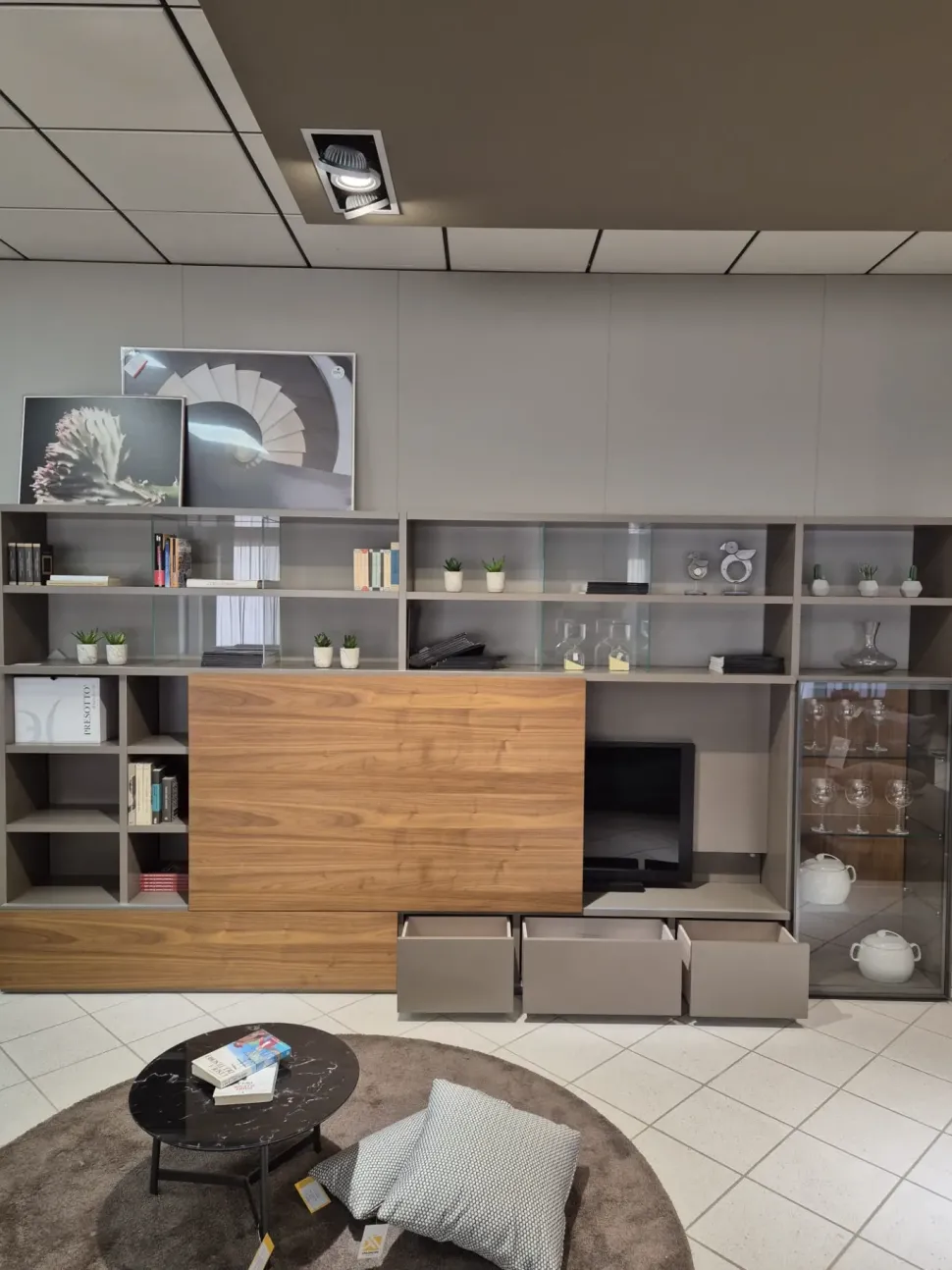 Libreria Presotto in laccato opaco scontata -30%: scopri Pari e dispari