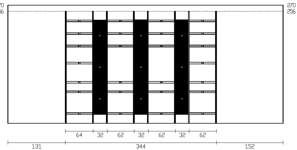 Libreria Qmc024 Imab in stile design a prezzi outlet