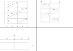 Libreria Sangiacomo in laccato opaco a prezzo Outlet: scopri Libreria modo