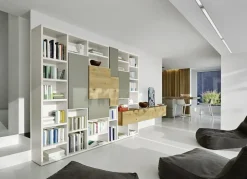 Libreria Sangiacomo in laccato opaco a prezzo Outlet: scopri Modo comp m6c71