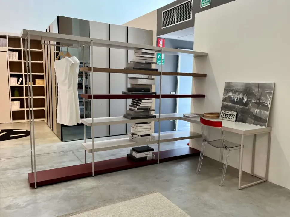 Libreria Tomasella in laccato opaco a prezzo Outlet: scopri Fortebraccio