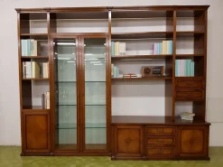 Libreria TRESOR di Bizzotto in legno noce nazionale massello