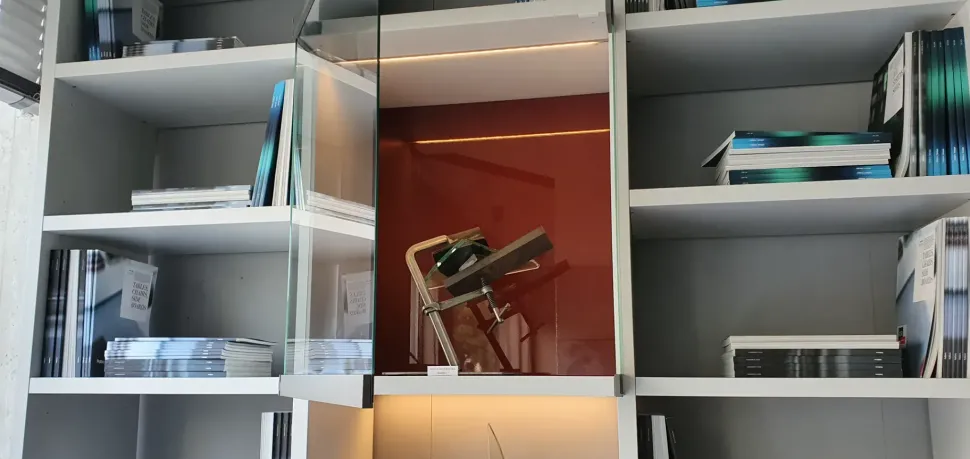 Libreria Wall system Poliform in stile design in offerta