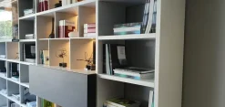 Libreria Wall system Poliform in stile design in offerta