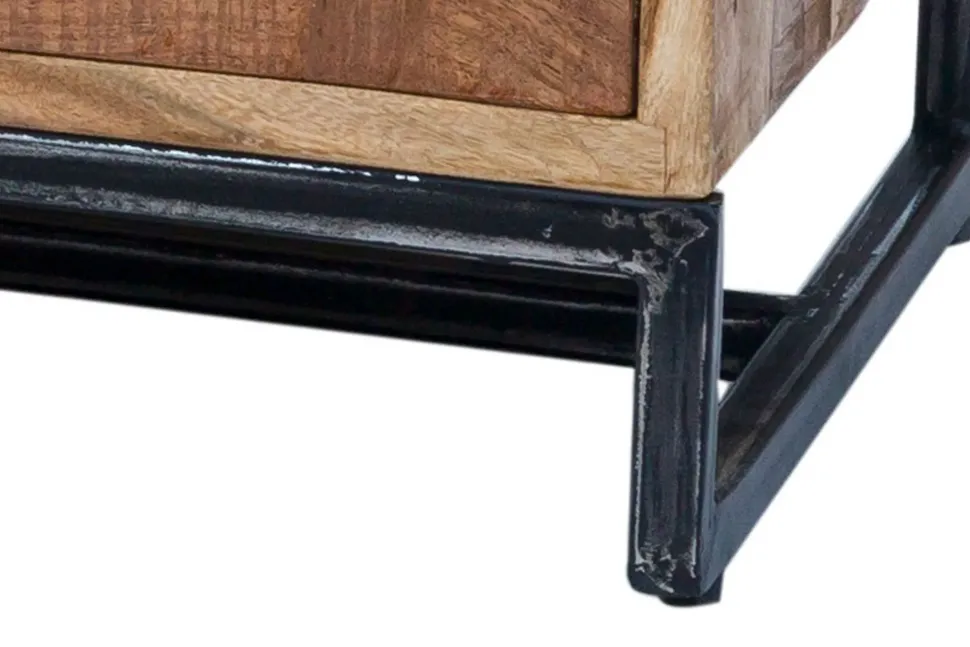 Madia Credenza 3 cassetti 1 sportello industril in stile moderno di Outlet etnico in Offerta Outlet