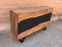 Madia Credenza industrial  in legno modello   in offerta  in stile design di Outlet etnico in Offerta Outlet