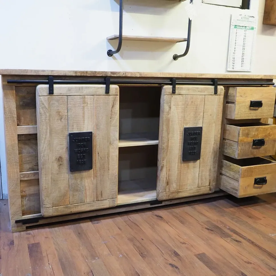 Madia Credenza madia newport jupiter vintage ante scorrevoli in stile moderno di Outlet etnico in Offerta Outlet