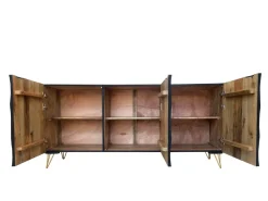 Madia Credenza mango nera 160 di Outlet etnico in stile design scontata -23%