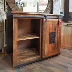 Madia Credenza newport scura etnico indsutrial in stile design di Outlet etnico in Offerta Outlet