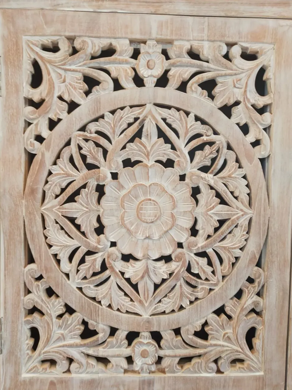 Madia Credenza oriente teak 120 di Outlet etnico in stile design scontata -30%