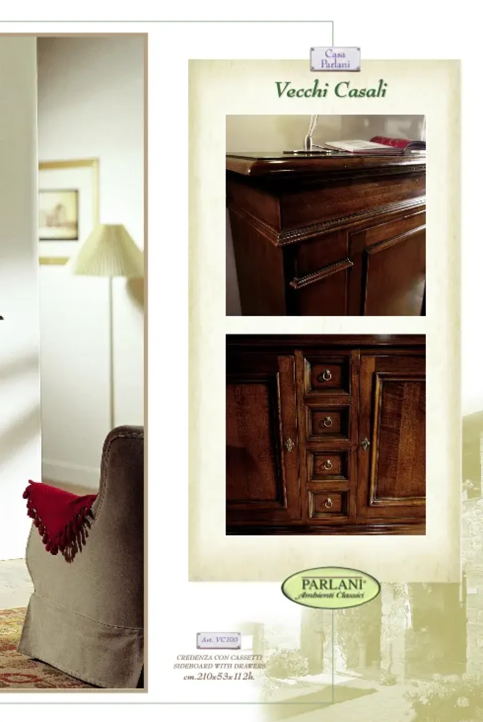 Madia Credenza vc100 di Parlani in stile classico scontata -60%