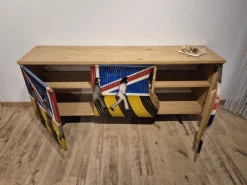 Madia di Artigianale in legno Liverpool a prezzo Outlet