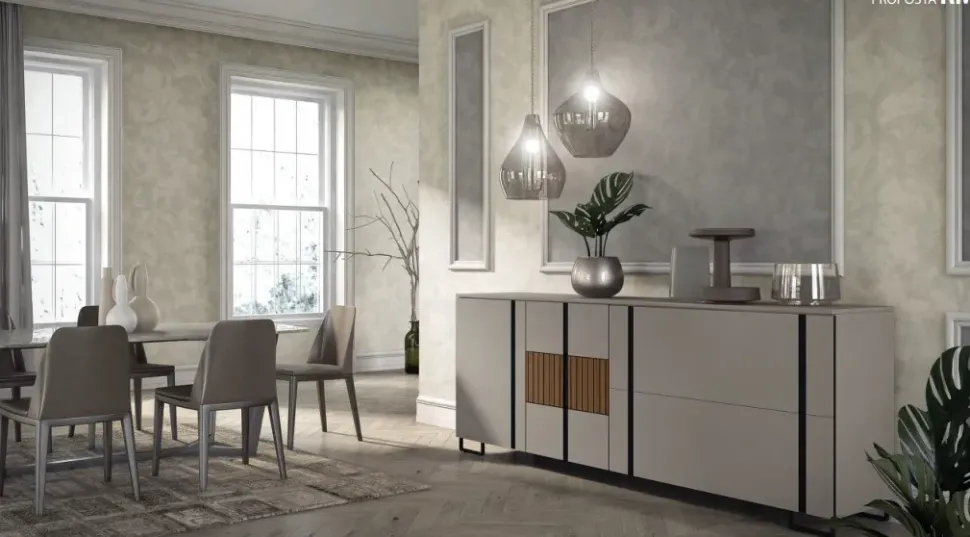 Madia di Artigianale in melamminico Rm4 a prezzo Outlet